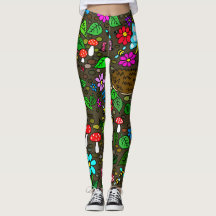 Garden Cartoon Leggings