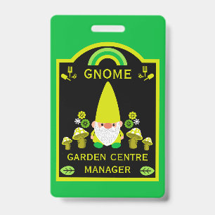 Garden Centre Gnome Badge