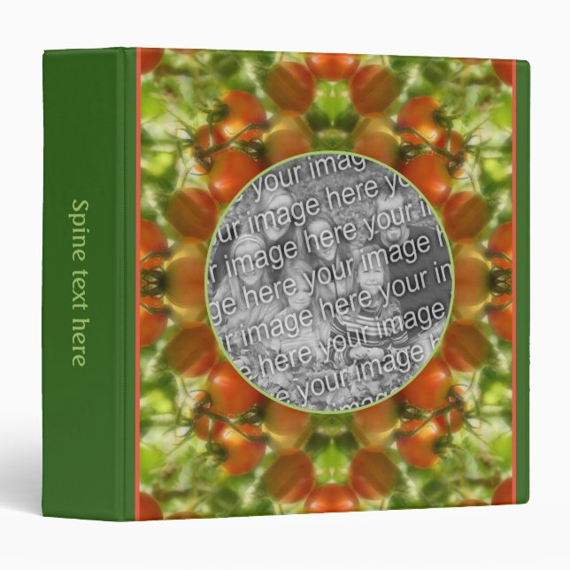 Garden Cherry Tomatoes Create Your Own Photo Binder (Front/Spine)