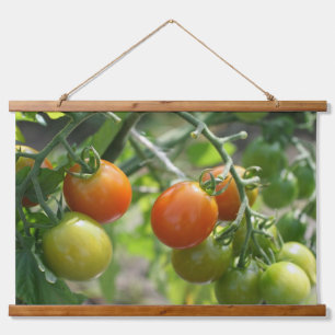 Garden Cherry Tomatoes Nature  Hanging Tapestry