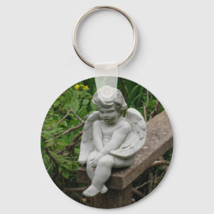 Garden Cherub Keychain