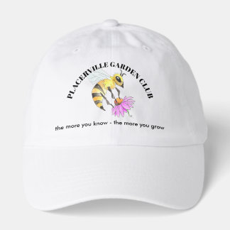 Garden Club caps with Bee design