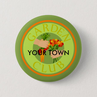 Garden Club Emblem 2 Inch Round Button