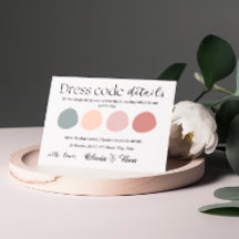 Garden Cocktail Wedding Dress Code Insert 