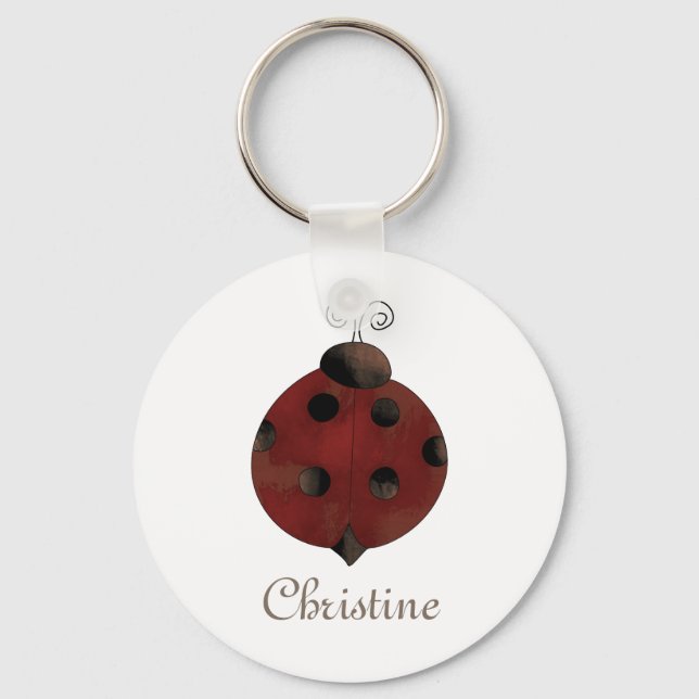 Garden Collection · Ladybug Keychain (Front)