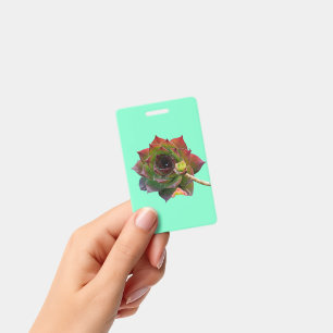 Garden Colourful Succulent Sempervivum Plant Badge