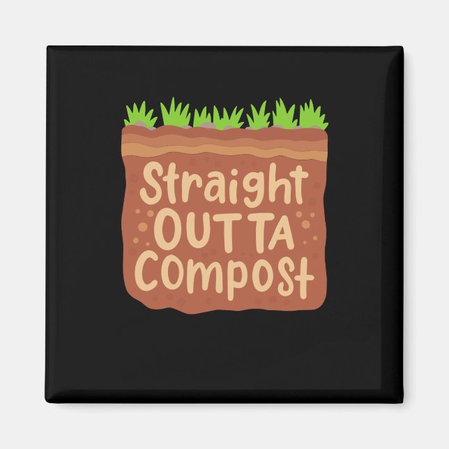 Garden Compost Gift Magnet (Front)