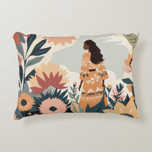 Garden Contemplation Accent Pillow