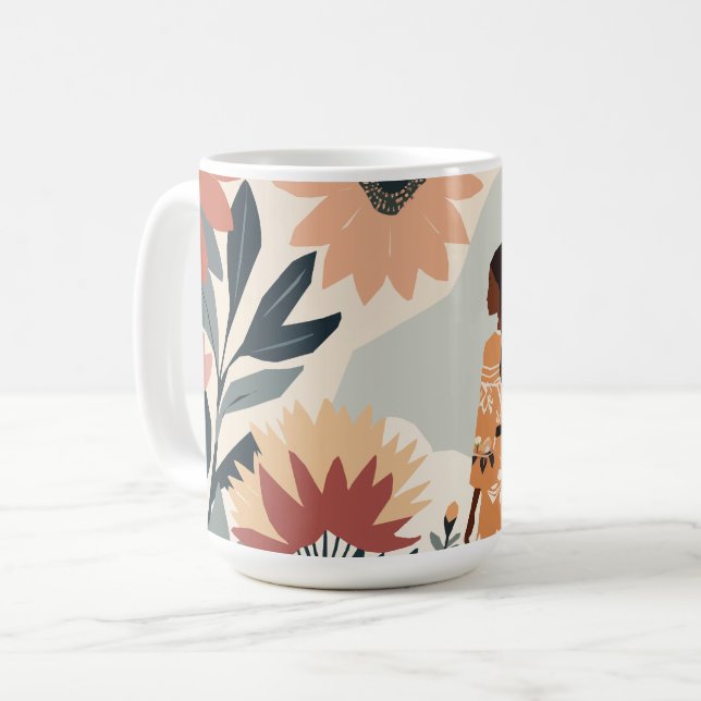 Garden Contemplation Coffee Mug (Front Left)