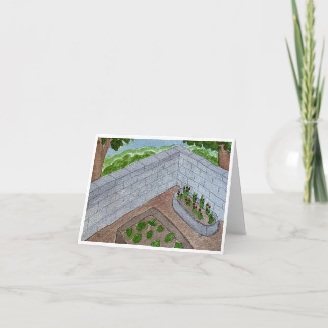 Garden Corner Greeting Card (Front)