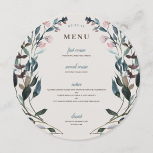 Garden Crest   Eggshell   Wedding Circle Menu