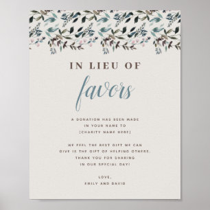 Garden Crest   Eggshell   Wedding Donation Charity Poster