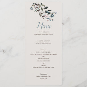 Garden Crest   Eggshell   Wedding Script Menu