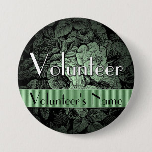 Garden Custom Button: Volunteer 3 Inch Round Button
