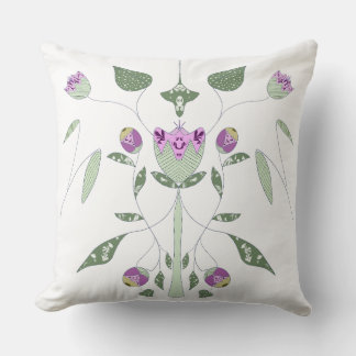 Garden delight throw pillow