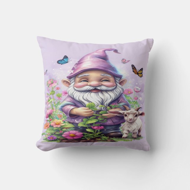 Garden Delights Throw Pillow (Front)