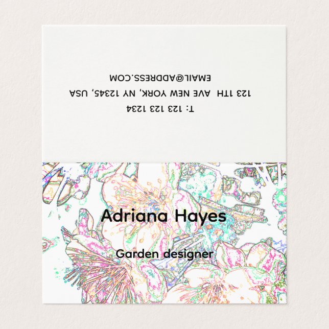 Garden designer business card (Outside Unfolded)