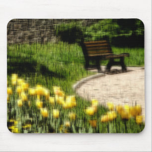 Garden digital effect of style "impression"  mouse pad