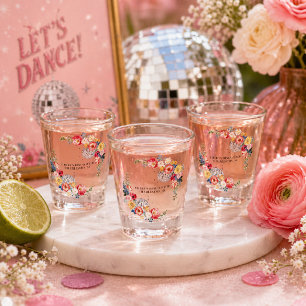 Garden Disco Bachelorette Custom Shot Glass