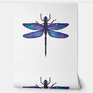 Garden Dragonfly Print Wallpaper