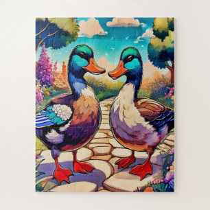 Garden Ducks children's Jigsaw Puzzle