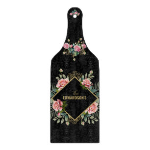 Garden Elegance: Botanical Cutting Board