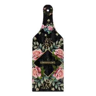 Garden Elegance: Botanical Cutting Board