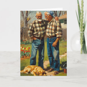 Garden Embrace At Dusk Card