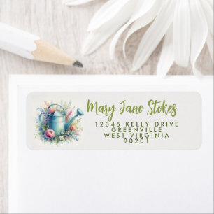 garden envelope RETURN ADDRESS watering can