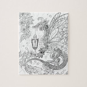Garden Faery Dragon Couleur Votre Propre Puzzle