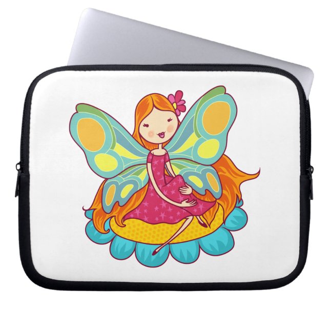 Garden Fairy Laptop Sleeve (Front)