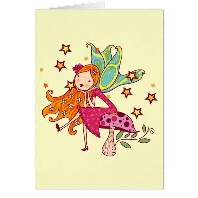 Garden Fairy on Mushroom (Front)