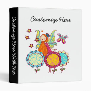 Garden Fairy With Flowers Binder