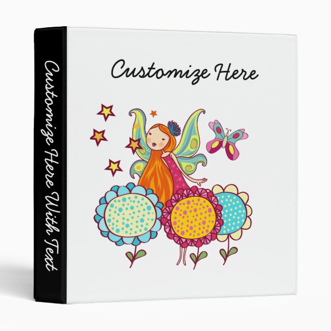 Garden Fairy With Flowers Binder (Front/Spine)