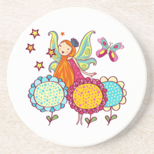 Garden Fairy With Flowers Coaster