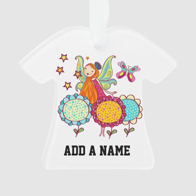 Garden Fairy With Flowers Ornament (Front)