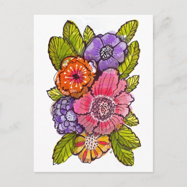Garden Fauxtanical 1 Postcard (Front)