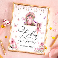 Garden Floral Cute Fairy Baby sont Sweet Poster