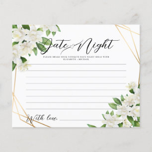 GARDEN FLORAL GREENERY Date Night Idea Card Game