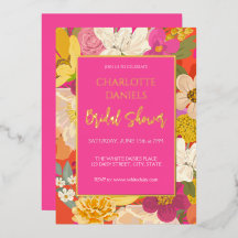 Garden Floral Pink Bridal Shower