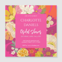 Garden Floral Pink Bridal Shower