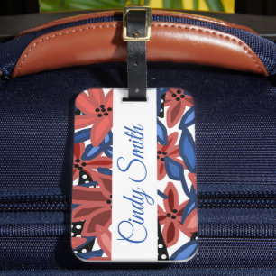 Garden Floral Tropical Design by © Cathy Thompson Luggage Tag