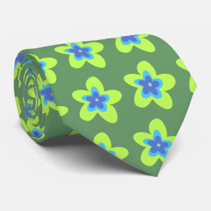 Garden Floral Tropical Two-sided Printed Tie
