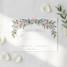 Garden Floral Wedding Kindly Reply