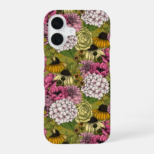 Garden florals 2 iPhone 16 case (Back)