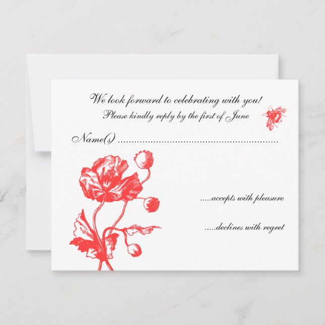 Garden Florals RSVP Invitation (Front)