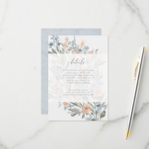Garden Flourish Details Insert RSVP Card