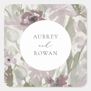 Garden Flourish  Square Sticker