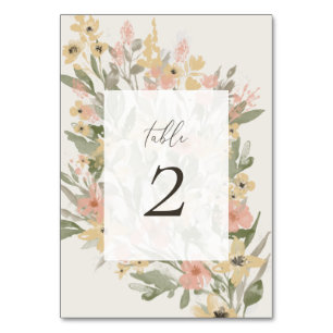 Garden Flourish Table Number