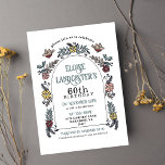 Garden Flower Arch Milestone 60th Birthday Invitation<br><div class="desc">Celebrate a milestone as precious as the passing years by asking friends and family to join together and celebrate! This illustrated, elegant adult birthday party invitation features a hand drawn illustration of cute birds and a flower arch in a versatile colour pallete for all seasons. Personalize this cute invitation to...</div>